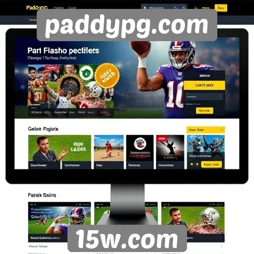 Navegação e design do site paddypg.com
