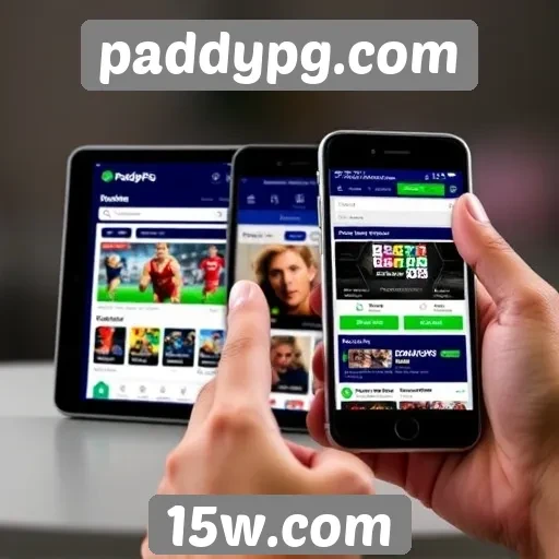 Navegabilidade do site paddypg.com em dispositivos móveis